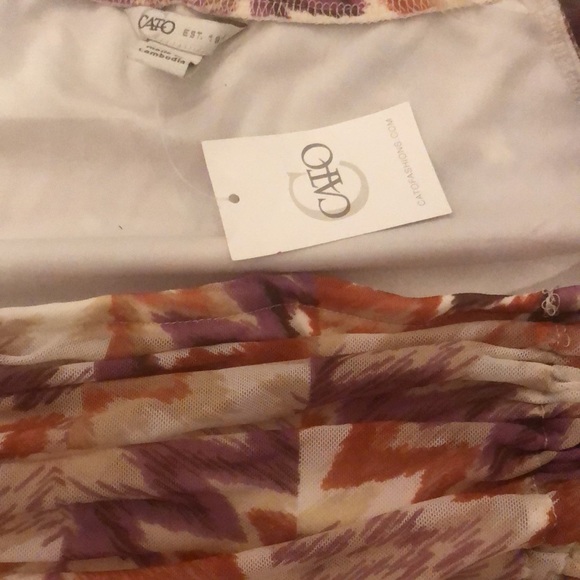 Cato Fall Season Cinched Sz L Lined Blouse Top - Picture 3 of 6